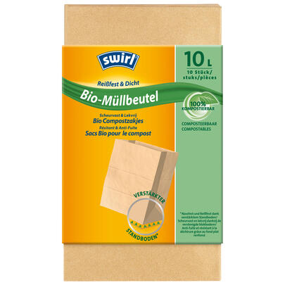 Bio-Mllbeutel, 10 Liter Papierbeutel