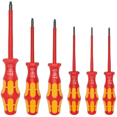 VDE-Schraubendreher-Satz, KRAFTFORM PLUS SERIE 100, mit Torx, 6-teilig
