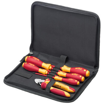 VDE-Werkzeug-Set, SOFTFINISH, 6-teilig, mit Falttasche